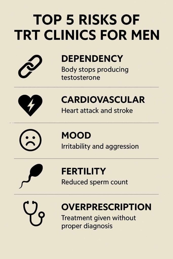 TRT clinics' risks