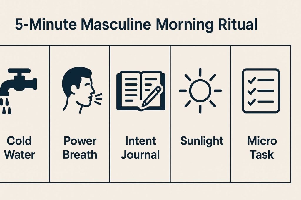 5-minute masculine morning
