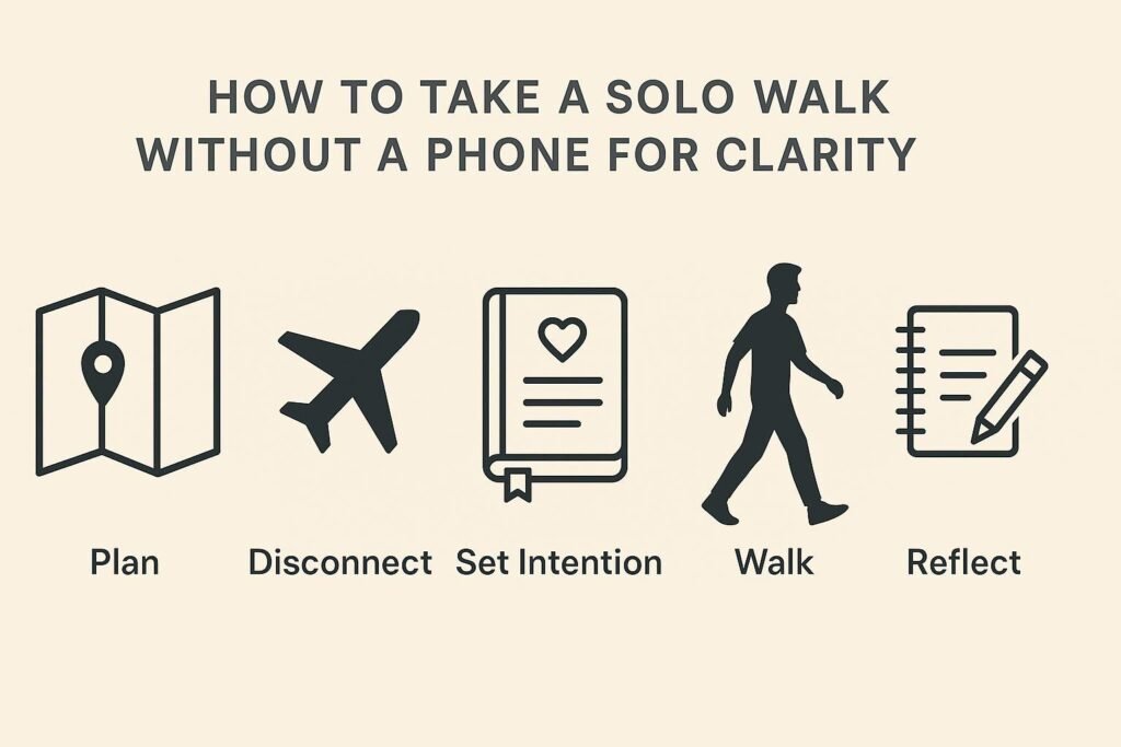 solo walk without a phone
