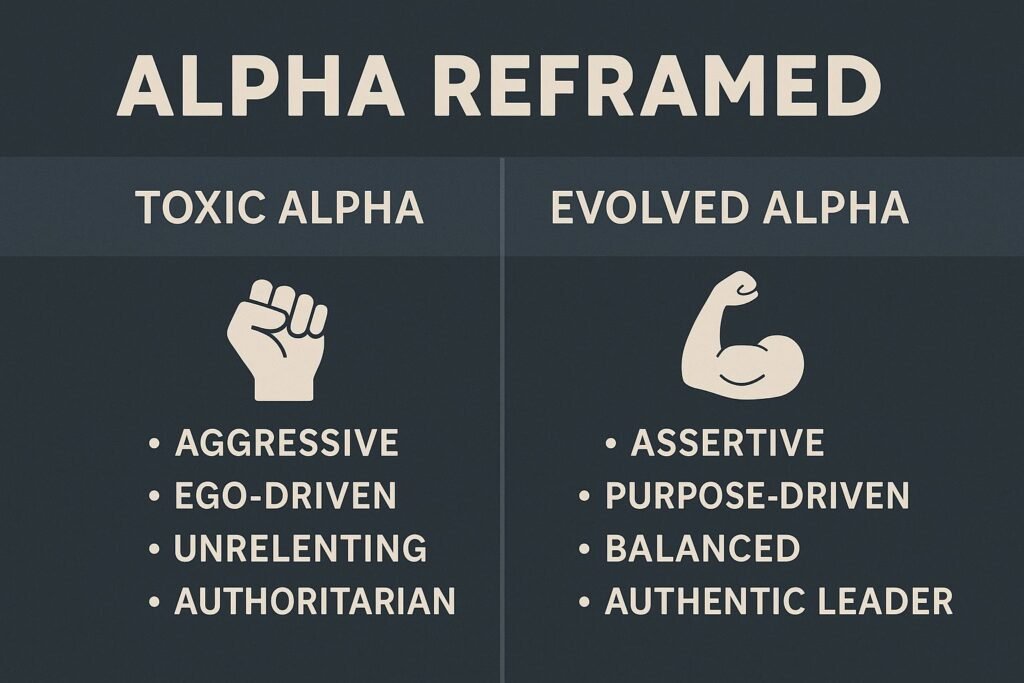 visual comparison of old vs new alpha traits in leadership