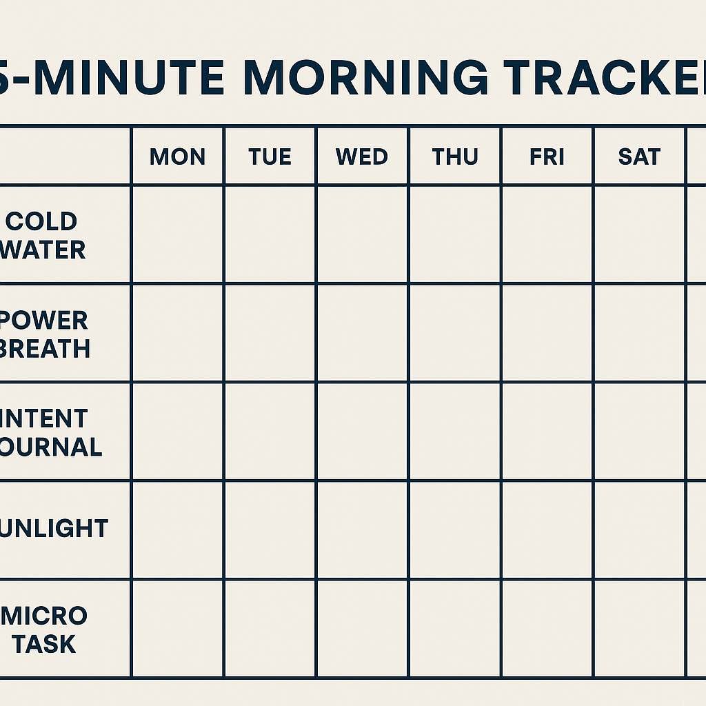5-minute masculine morning