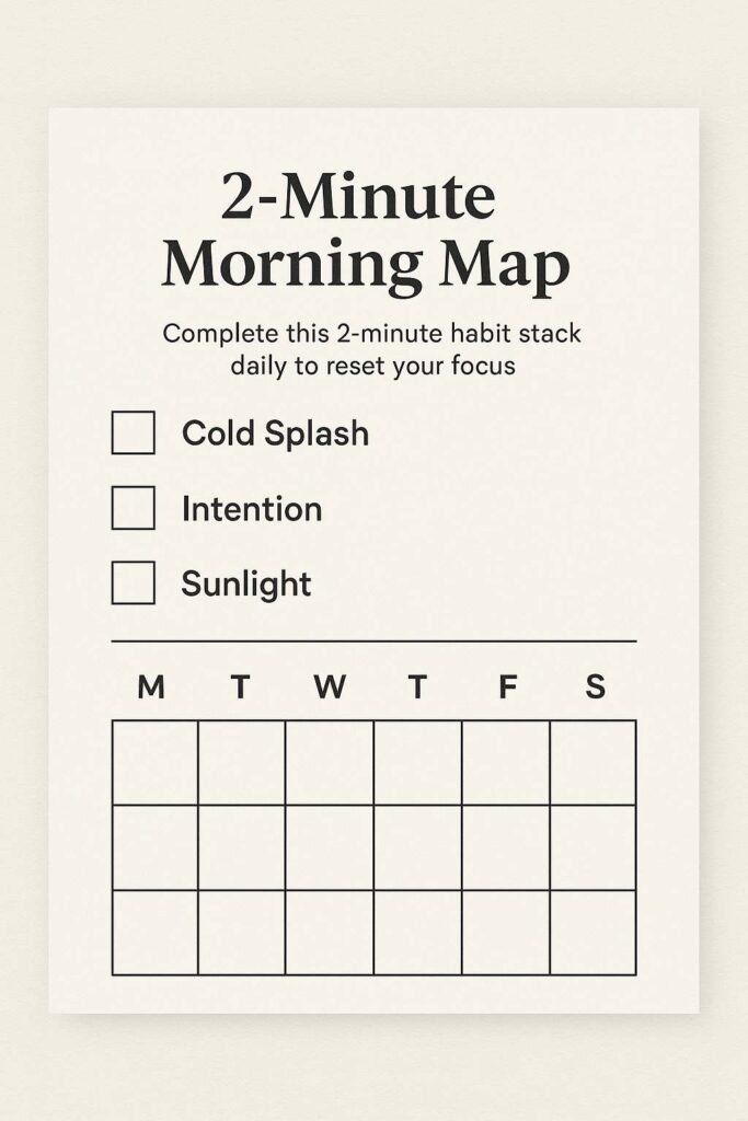 2-minute habit stack