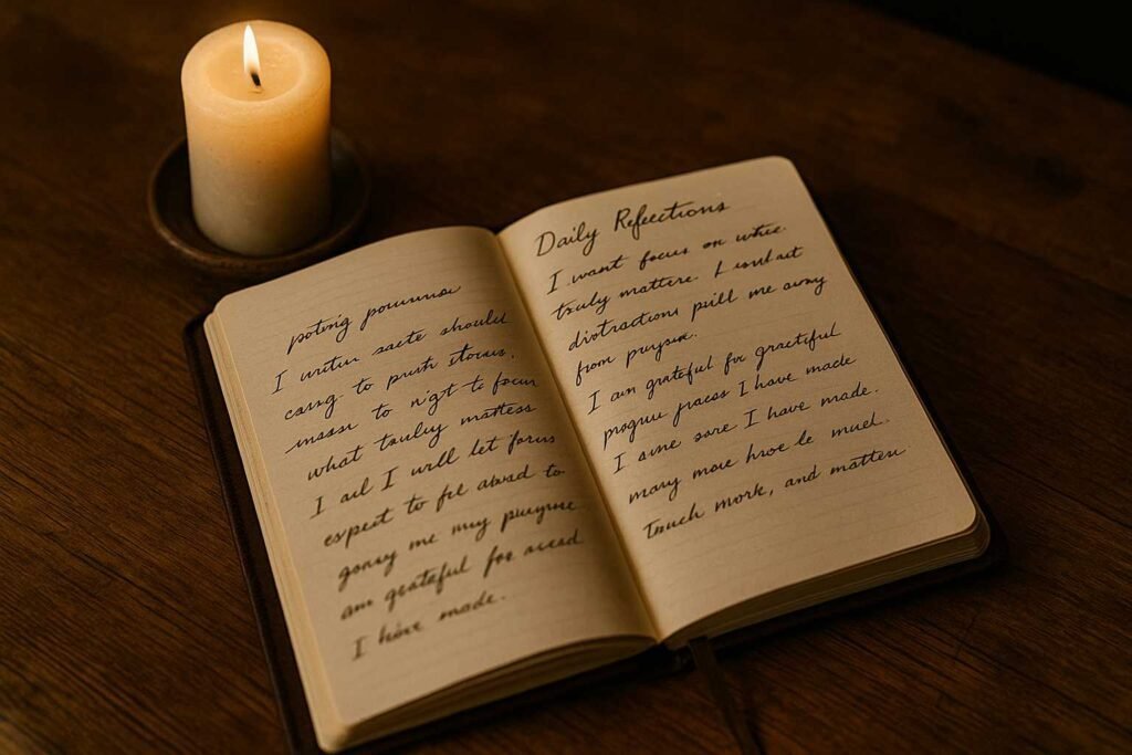 Solitude rituals for men