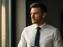 masculine energy at work with morning light and clarity